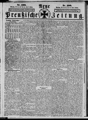 Neue preußische Zeitung vom 30.04.1862
