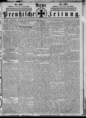 Neue preußische Zeitung vom 20.06.1862