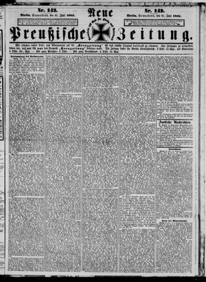 Neue preußische Zeitung on Jun 21, 1862