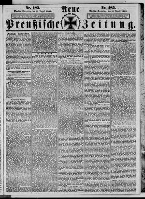 Neue preußische Zeitung vom 10.08.1862