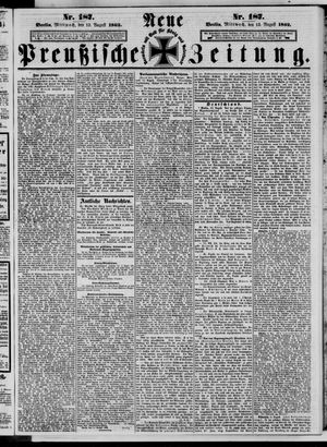 Neue preußische Zeitung vom 13.08.1862