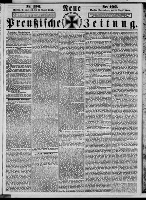 Neue preußische Zeitung vom 23.08.1862