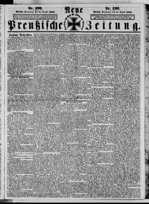 Neue preußische Zeitung vom 24.08.1862