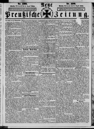 Neue preußische Zeitung vom 27.08.1862