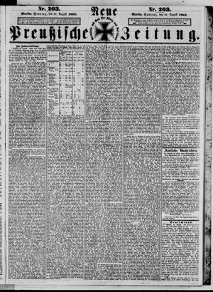 Neue preußische Zeitung vom 31.08.1862