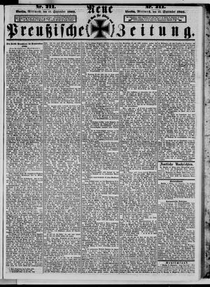 Neue preußische Zeitung vom 10.09.1862