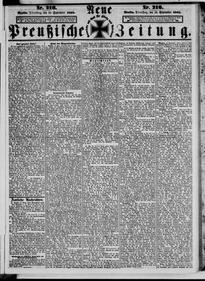 Neue preußische Zeitung vom 16.09.1862