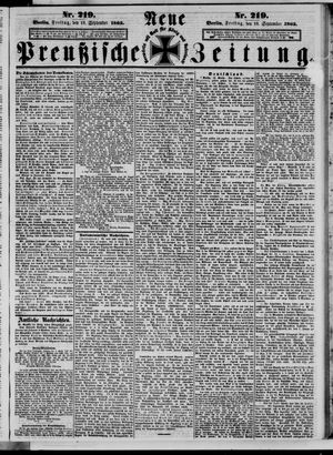 Neue preußische Zeitung vom 19.09.1862