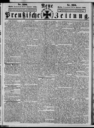 Neue preußische Zeitung vom 20.09.1862
