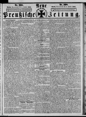 Neue preußische Zeitung vom 11.10.1862