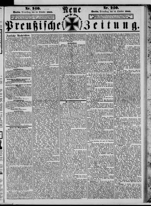 Neue preußische Zeitung vom 14.10.1862