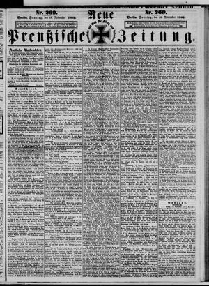 Neue preußische Zeitung vom 16.11.1862