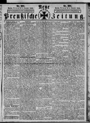 Neue preußische Zeitung vom 19.11.1862