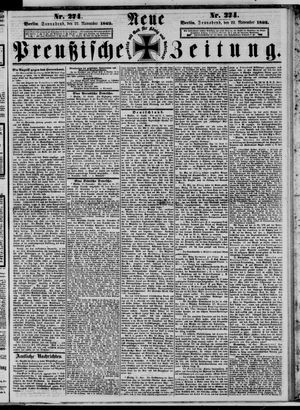 Neue preußische Zeitung vom 22.11.1862