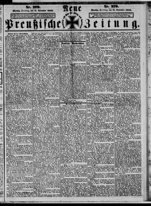 Neue preußische Zeitung on Nov 28, 1862