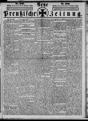 Neue preußische Zeitung vom 29.11.1862