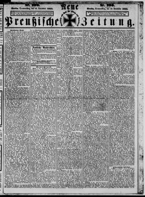 Neue preußische Zeitung on Dec 18, 1862