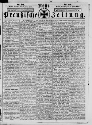 Neue preußische Zeitung vom 13.01.1863