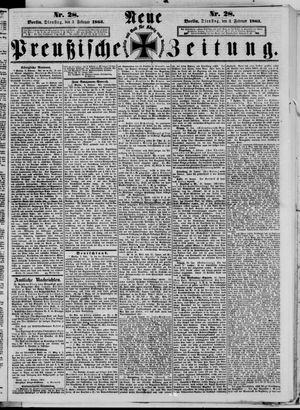 Neue preußische Zeitung vom 03.02.1863