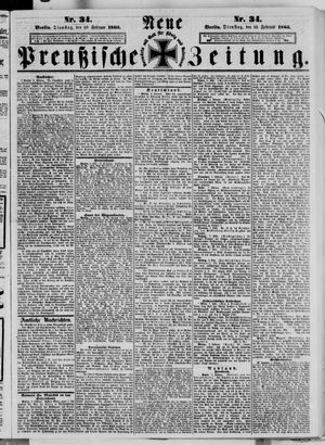 Neue preußische Zeitung vom 10.02.1863