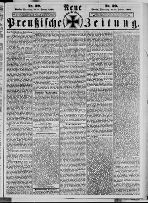 Neue preußische Zeitung on Feb 15, 1863