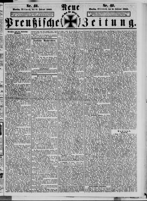 Neue preußische Zeitung vom 25.02.1863