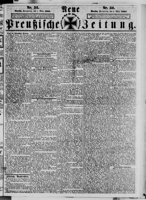 Neue preußische Zeitung vom 01.03.1863