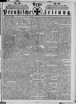 Neue preußische Zeitung vom 05.03.1863