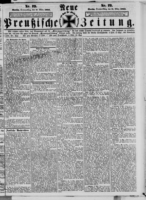 Neue preußische Zeitung vom 26.03.1863