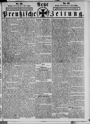Neue preußische Zeitung vom 01.04.1863