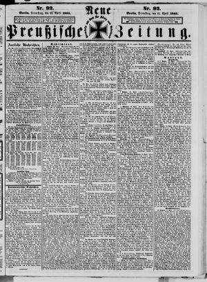 Neue preußische Zeitung vom 21.04.1863