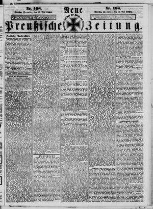 Neue preußische Zeitung vom 10.05.1863