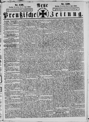 Neue preußische Zeitung vom 30.06.1863