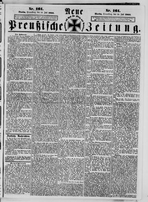 Neue preußische Zeitung vom 14.07.1863