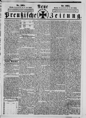 Neue preußische Zeitung vom 18.07.1863