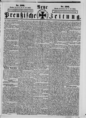 Neue preußische Zeitung vom 19.07.1863