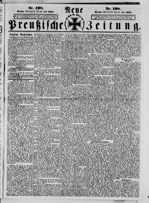 Neue preußische Zeitung vom 22.07.1863