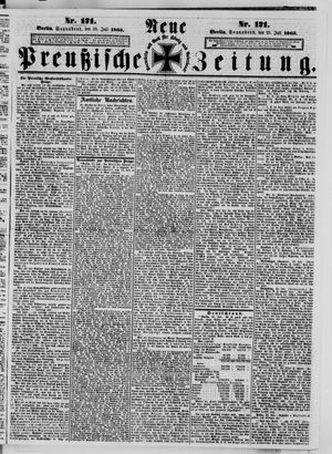 Neue preußische Zeitung on Jul 25, 1863