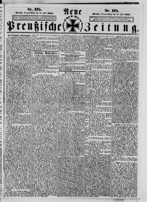 Neue preußische Zeitung vom 30.07.1863