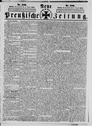 Neue preußische Zeitung vom 15.08.1863