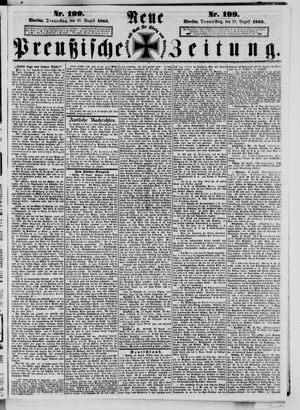 Neue preußische Zeitung vom 27.08.1863