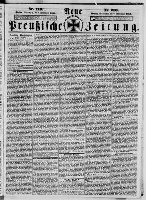 Neue preußische Zeitung vom 09.09.1863