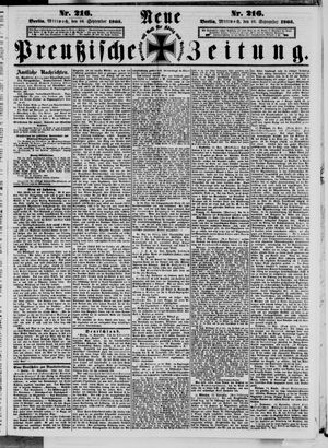 Neue preußische Zeitung vom 16.09.1863