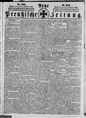 Neue preußische Zeitung vom 25.09.1863