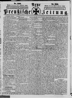 Neue preußische Zeitung vom 27.09.1863