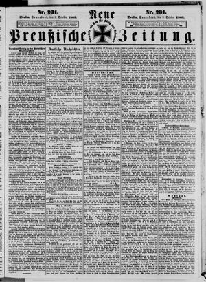 Neue preußische Zeitung vom 03.10.1863