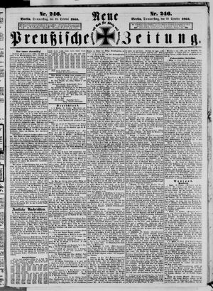 Neue preußische Zeitung vom 22.10.1863