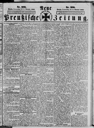 Neue preußische Zeitung vom 19.11.1863