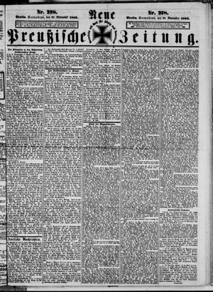 Neue preußische Zeitung vom 28.11.1863