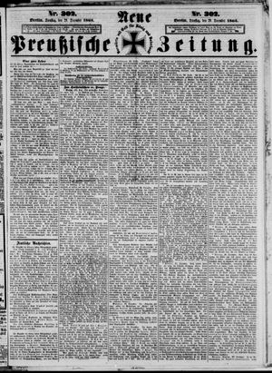 Neue preußische Zeitung vom 29.12.1863